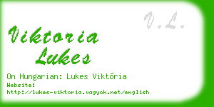 viktoria lukes business card